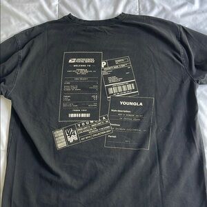 YoungLA Black Graphic Tee